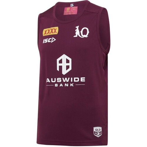 Queensland Maroons Origin 2020 ISC Players Training Singlet Sizes S-5XL!