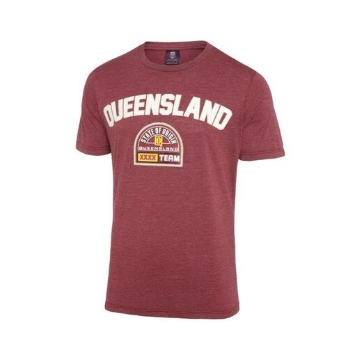Queensland Maroons State Of Origin Retro Heritage Logo Shirt Size S-5XL! NRL