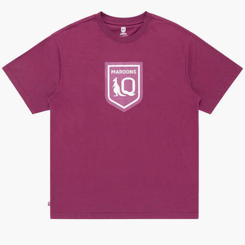 Queensland Maroons QLD SOO Maroon Crest Tee Sizes S-5XL! S3