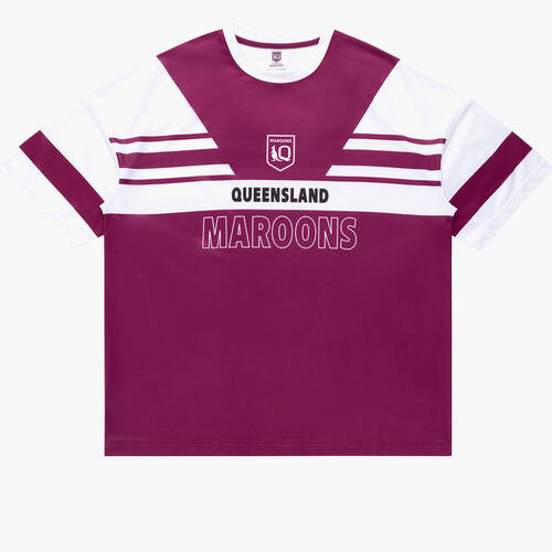 Queensland Maroons QLD SOO Oversized Retro Tee Sizes S-5XL!