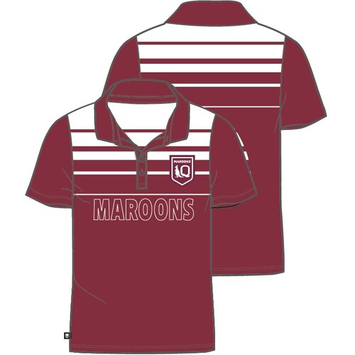 Queensland Maroons QLD SOO Sublimated Polo Sizes S-5XL! S3