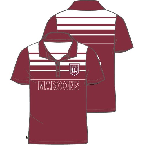 Queensland Maroons QLD 2023 SOO Sublimated Polo Sizes S-5XL!