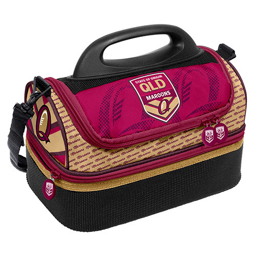 Queensland Maroons Origin NRL Insulated Lunch Print Dome Cooler Bag Lunch Box