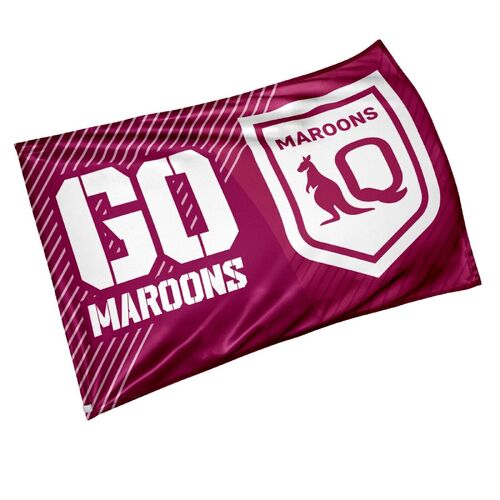Queensland QLD Maroons State of Origin NRL Game Day Flag 60 x 90 cm (NO STICK)S1
