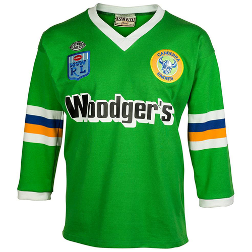 Canberra Raiders 1989 ARL/NRL Woddger's Retro Jersey Sizes S-5XL! Heritage