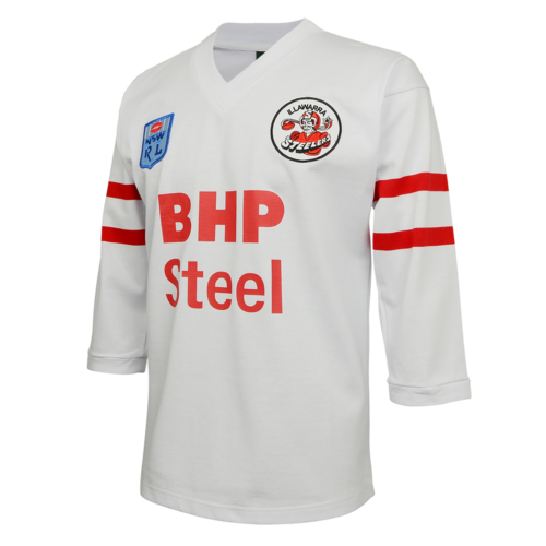 Illawarra Steelers 1987 ARL/NRL Vintage Retro White Away Jersey Sizes S-5XL!