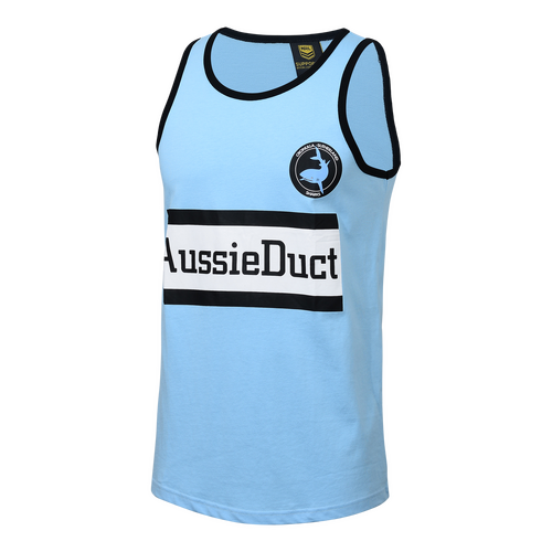 Cronulla Sharks ARL NRL Classic Retro Aussie Duct Cotton Singlet Sizes S-5XL!