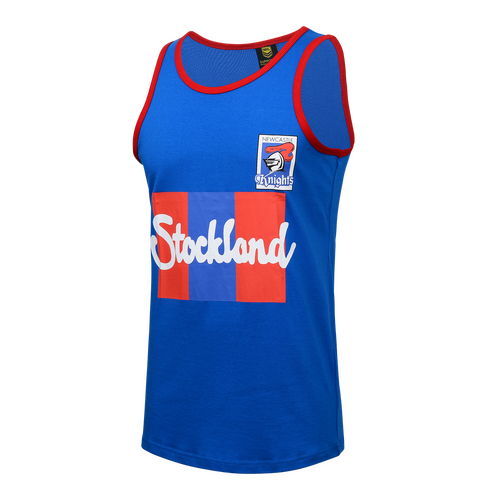 Newcastle Knights ARL NRL Classic Retro Stockland Cotton Singlet Sizes S-5XL!