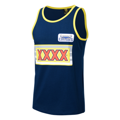 North Queensland Cowboys ARL NRL Classic Retro XXXX Cotton Singlet Sizes S-5XL!