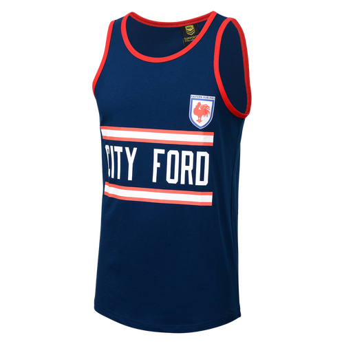 Sydney Roosters ARL NRL Classic Retro City Ford Cotton Singlet Sizes S-5XL!