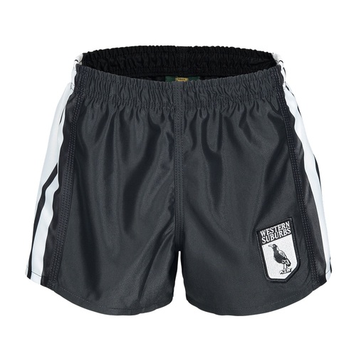 Western Suburbs Magpies NRL Retro Home Supporters Shorts Sizes S-5XL!