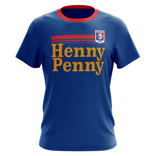 Newcastle Knights ARL NRL Classic Retro Henny Penny T Shirt Sizes S-5XL! 