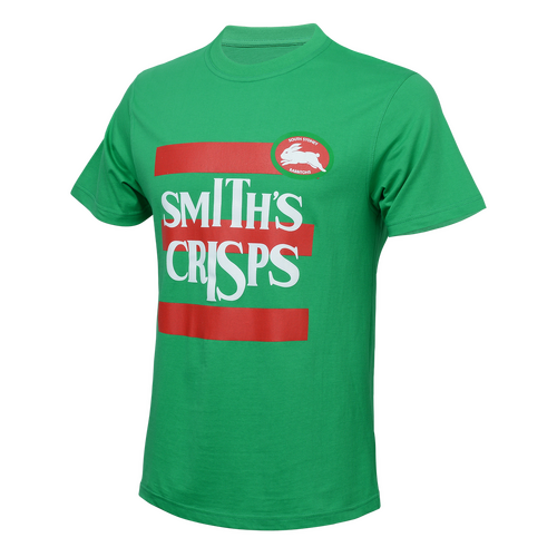 South Sydney Rabbitohs ARL NRL 1989 Retro Smith's Crisps T Shirt Sizes S-5XL!