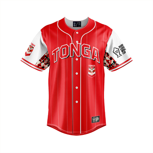 Mate Ma'a Tonga RLWC 2026 Slugger Baseball Jersey Shirt Sizes S-7XL!