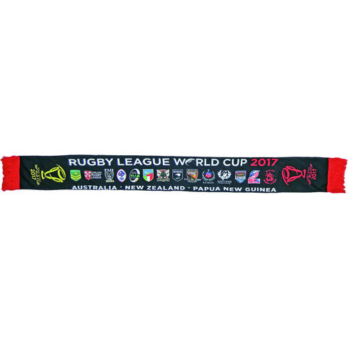 Event Nations Rugby League World Cup 2017 RLWC All Teams Jacquard Scarf!