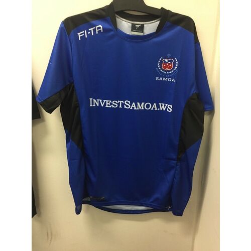 Toa Samoa Rugby League Players Training Shirt With Black Trim Sizes S-7XL! 17#2