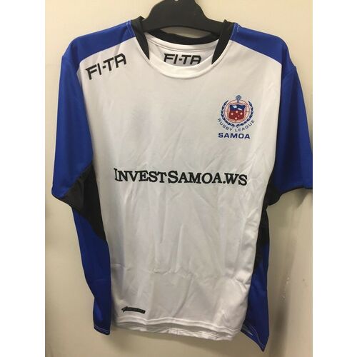 Toa Samoa Rugby League 2017 Players White Training Shirt Sizes S-7XL!