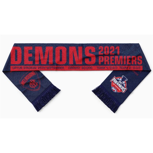 Melbourne Demons 2021 AFL Premiership Scarf! *IN STOCK*