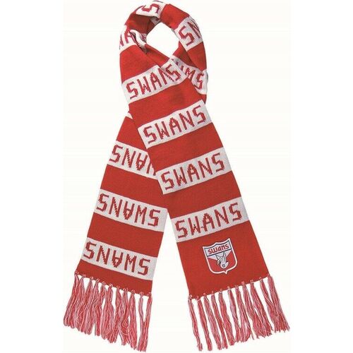 Sydney Swans AFL Limited Edition Heritage Emblem Bar Scarf! BNWT's!