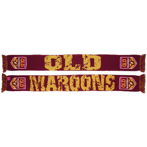 Queensland Maroons QLD State Of Origin NRL Impact Jacquard Scarf! S.O.O.