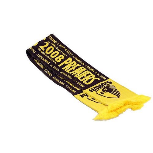 Hawthorn Hawks AFL 2008 Premiers Limited Edition Scarf!