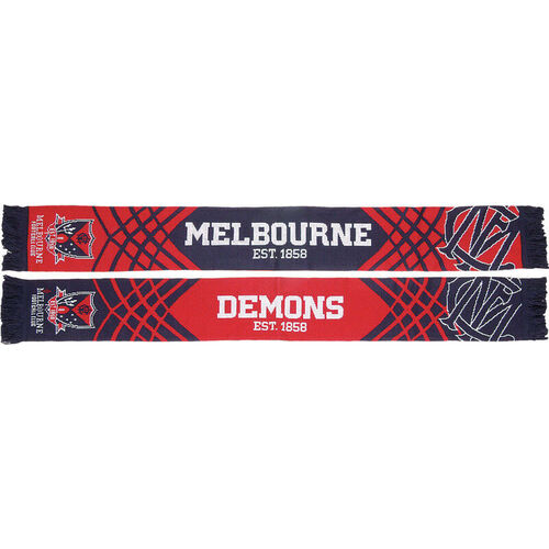 Melbourne Demons AFL Apex Jacquard Scarf! BNWT's!