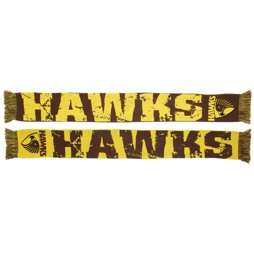 Hawthorn Hawks AFL Supporters Acrylic Impact Jacquard Scarf! BNWT's!