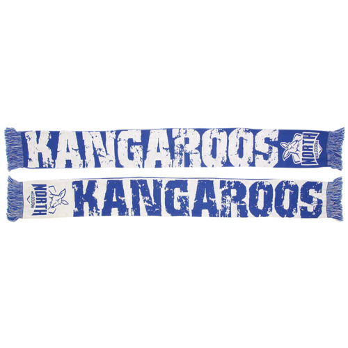 North Melbourne Kangaroos AFL Supporters Acrylic Impact Jacquard Scarf! BNWT's!