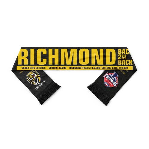 Richmond Tigers 2020 AFL Limited Edition Premiers Scarf! 