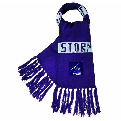 Melbourne Storm NRL Traditional Bar Scarf with tassels! BNWT's!