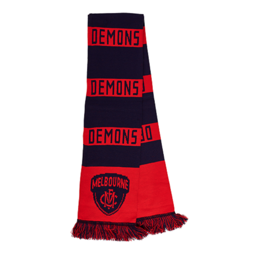 Melbourne Demons AFL Emblem Bar Scarf! BNWT's!