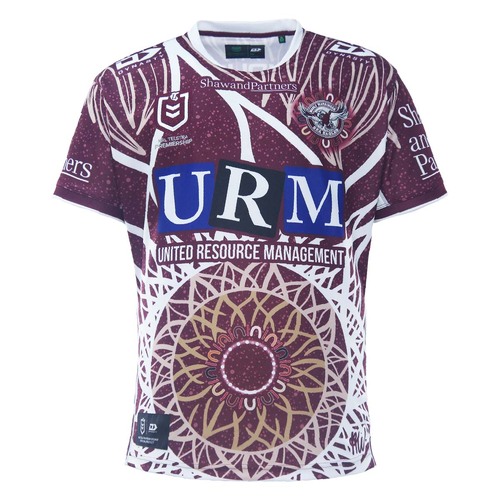 Manly Sea Eagles NRL Dynasty Indigenous Jersey Sizes S-3XL! T3