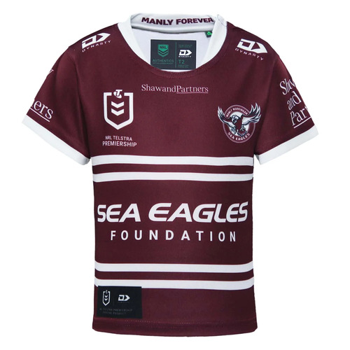 Manly Sea Eagles NRL 2023 Dynasty Home Jersey Toddlers Sizes 0-2!