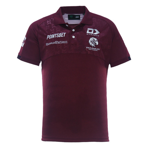 Manly Sea Eagles NRL 2024 Dynasty Players Media Polo Shirt Sizes S-7XL!