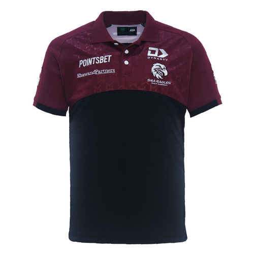 Manly Sea Eagles NRL 2024 Dynasty Players Alternate Polo Shirt Sizes S-7XL!