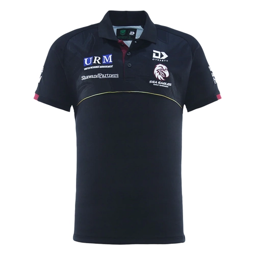Manly Sea Eagles NRL 2025 Dynasty Players Media Polo Shirt Sizes S-7XL!