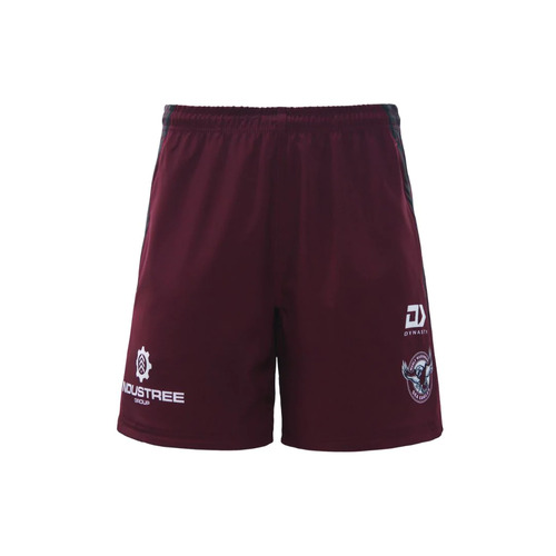 Manly Sea Eagles NRL Dynasty Alt Training Gym Shorts Maroon Sizes S-7XL! T3