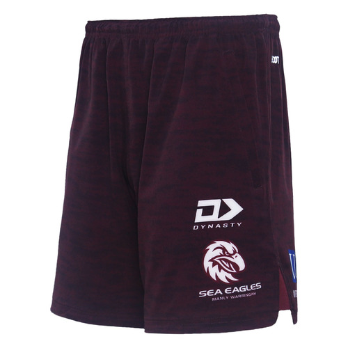 Manly Sea Eagles NRL 2024 Dynasty Alternate Gym Training Shorts Sizes S-7XL!