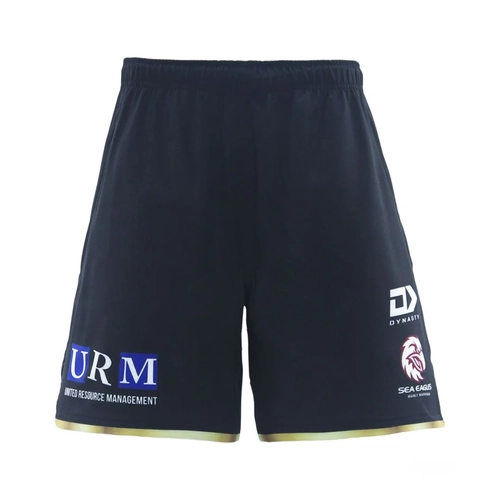 Manly Sea Eagles NRL 2025 Dynasty Players Black Gym Training Shorts Sizes S-7XL!