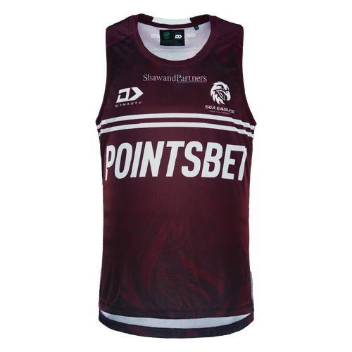 Manly Sea Eagles NRL 2024 Dynasty Training Singlet Sizes S-3XL!