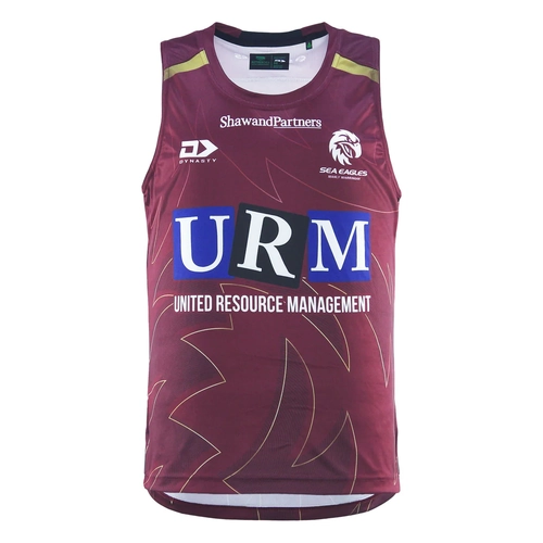 Manly Sea Eagles NRL 2025 Dynasty Training Singlet Sizes S-3XL!