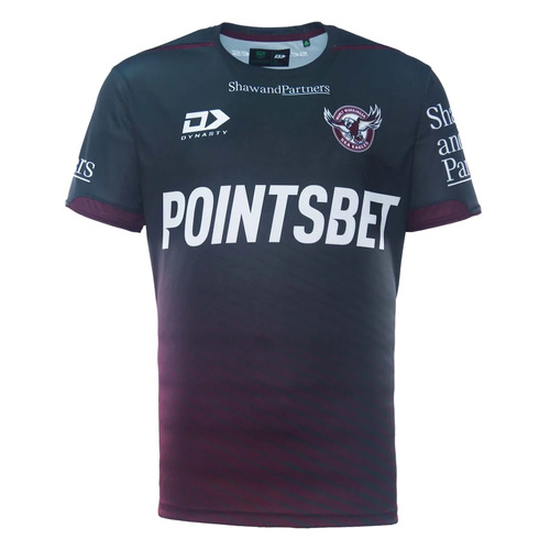 Manly Sea Eagles NRL Dynasty Alternate Training Shirt Charcoal Sizes S-7XL! T3
