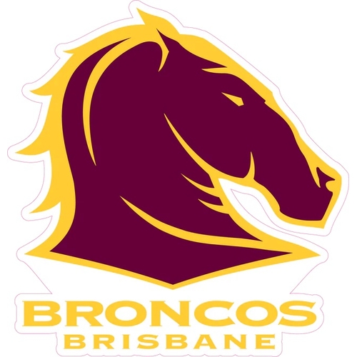 Brisbane Broncos NRL Large Team Logo Cut Out 80 by 60cm! Pick Up Only!