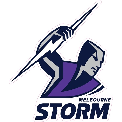 Melbourne Storm NRL Large Team Logo Cut Out 80 by 60cm! Pick Up Only!
