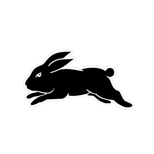 South Syd Rabbitohs NRL Large Team Logo Cut Out 80 by 60cm! Pick Up Only!