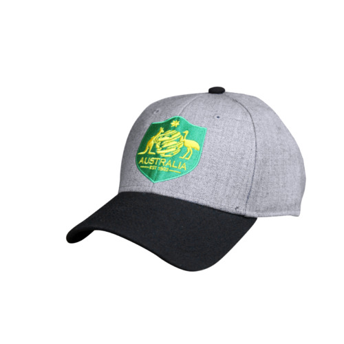 Australia Socceroos Brand 47 Grey Heather Emblem Cap! Winter Hat! 