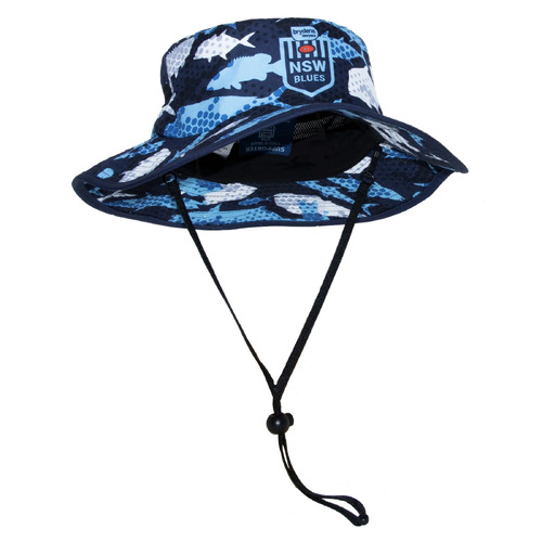 NSW Blues SOO NRL Reef Runner Fishing Bucket Hat/Cap!