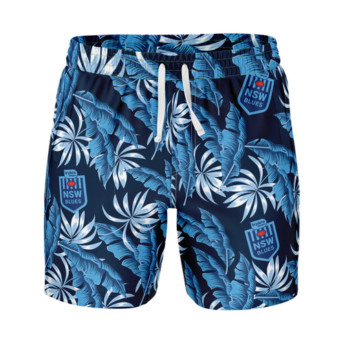 NSW Blues SOO NRL Paradise Volley Swim Shorts Sizes S-5XL!