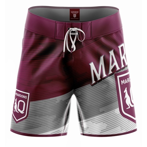 Queensland Maroons SOO NRL Barrel Board Shorts Mens Sizes S-5XL!