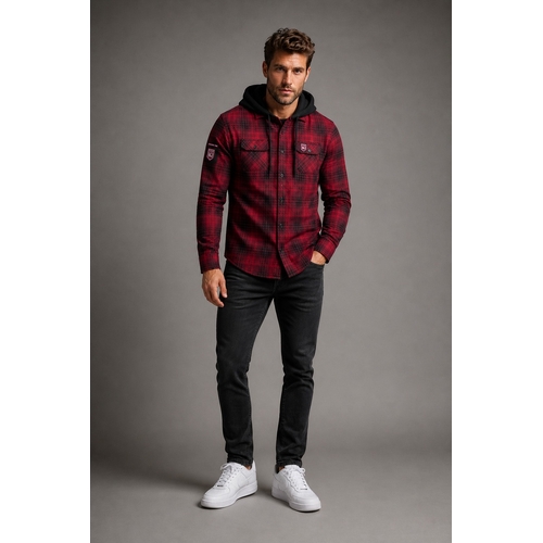 Queensland Maroons SOO Hooded Flannel Shirt Button Up T Shirt Sizes S-5XL!